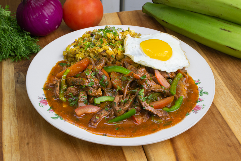 Majado de Verde con Bistec